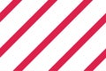 Seamless pattern. Pink-red Stripes on white background. Striped diagonal pattern For printing on fabric, paper, wrapping Royalty Free Stock Photo