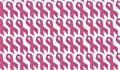 Seamless pattern with pink ribbons