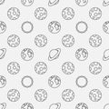 Seamless pattern with planets