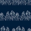Seamless pattern of Plant Bluegrass Meadow. Vector stock illustration eps10.