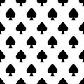 Seamless pattern playing cards suit blame vector illustration