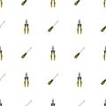 Seamless pattern with pliers and screwdriver icons. Repair symbols. Vector illustration for design, web, wrapping paper, fabric.