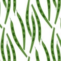 Seamless pattern of pods of peas