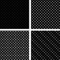 Seamless pattern pois white and black