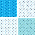 Seamless pattern pois white and blue Royalty Free Stock Photo