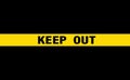 Seamless pattern police yellow stripes keep out, with a suspicion of danger. Background police tape, infinite ribbon. Caution text