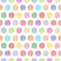 Seamless pattern polka dots on a white background Royalty Free Stock Photo