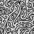 Seamless pattern Polynesian origin