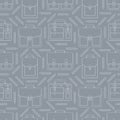 Seamless pattern with portfolios and pencils