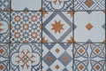 Seamless pattern portuguese tiles Azulejo in Mediterranean style Royalty Free Stock Photo