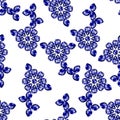 Seamless pattern with precious gem Sapphire