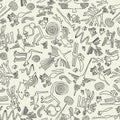 Seamless pattern with primitive patterns