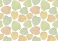 Seamless pattern print of graphically stylized leaves