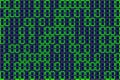 Informatics Background green 1 and 0. Vector program code on green background Royalty Free Stock Photo