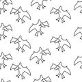 Seamless pattern from pterodactyl