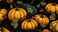 seamless pattern with pumkin with halloween halloween candy