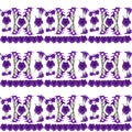 Seamless pattern, purple flowers beautiful patterns. Royalty Free Stock Photo