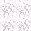 Seamless pattern with purple flowers. Pastel