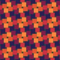 Seamless pattern. Pythagorean tiling. Squares tessellation. Repeated color checks ornament. Square, check shapes background.