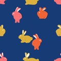 seamless pattern, rabbit