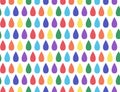 Seamless pattern with rainbow drops Royalty Free Stock Photo