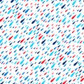 Seamless pattern with raindrops. Rainy days.