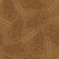 Seamless pattern ramen