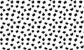 Seamless pattern with random doodle scribble lines. Hand drawn scattered squiggle texture. Monochrome vector background