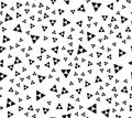 Seamless pattern with random, segmented triangles - Abstract mon