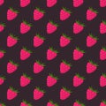 Seamless pattern raspberries vector illustration