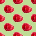 Seamless pattern with raspberry. Berries abstract background. Raspberry pattern for package design Royalty Free Stock Photo