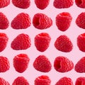 Seamless pattern with raspberry. Berries abstract background. Raspberry pattern for package design Royalty Free Stock Photo