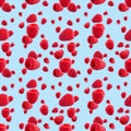 Seamless pattern with raspberry. Berries abstract background. Raspberry pattern for package design Royalty Free Stock Photo