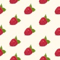 Seamless pattern raspberry white