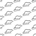 Rat seamless pattern Royalty Free Stock Photo