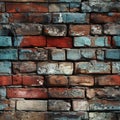 seamless pattern realistic bricks background Royalty Free Stock Photo