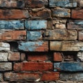 seamless pattern realistic bricks background Royalty Free Stock Photo