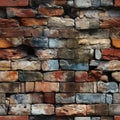 seamless pattern realistic bricks background Royalty Free Stock Photo