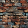 seamless pattern realistic bricks background Royalty Free Stock Photo