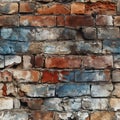 seamless pattern realistic bricks background Royalty Free Stock Photo