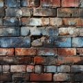 seamless pattern realistic bricks background Royalty Free Stock Photo