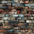 seamless pattern realistic bricks background Royalty Free Stock Photo