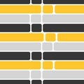 Pattern of rectangle yellow black and gray