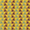 Seamless pattern of rectangular tiles in retro colors Royalty Free Stock Photo