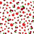 Seamless pattern of red apples Royalty Free Stock Photo