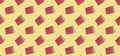 Seamless pattern with red book on yellow background Royalty Free Stock Photo