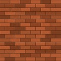 Seamless Pattern of Red Brick. Vector