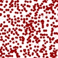 seamless pattern red drops of human blood on a white background. Royalty Free Stock Photo