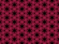 seamless pattern with red flowers on black background Royalty Free Stock Photo