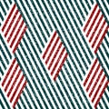 3214 Seamless pattern with red and green segments, modern stylish image. Royalty Free Stock Photo